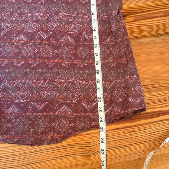 Kuhl Top Womens Size Large Flora 3/4 Shirt in Hyacinth Geometric Bohemian Tunic - Picture 12 of 14